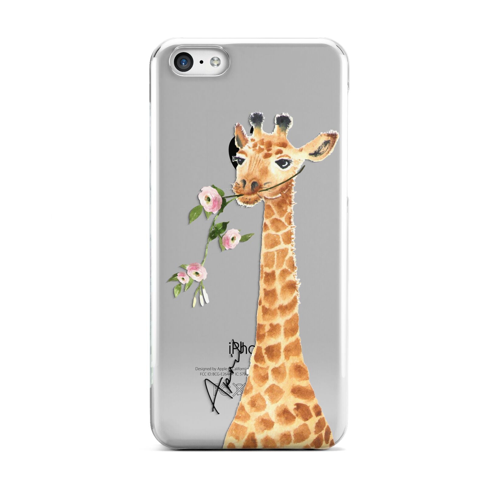 Personalised Giraffe with Name Apple iPhone 5c Case