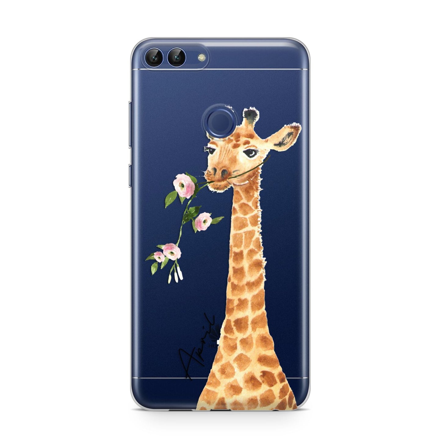 Personalised Giraffe with Name Huawei P Smart Case