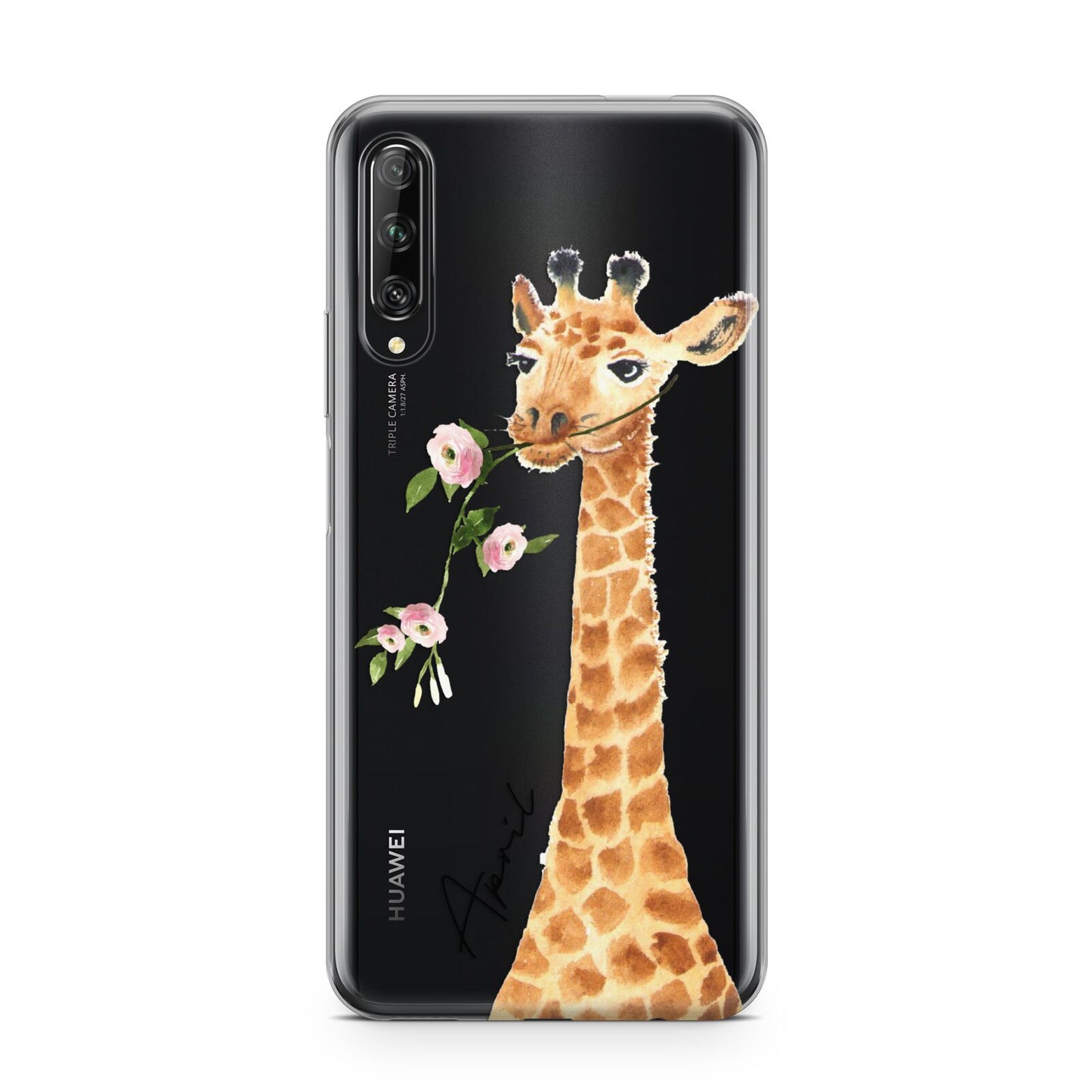 Personalised Giraffe with Name Huawei P Smart Pro 2019