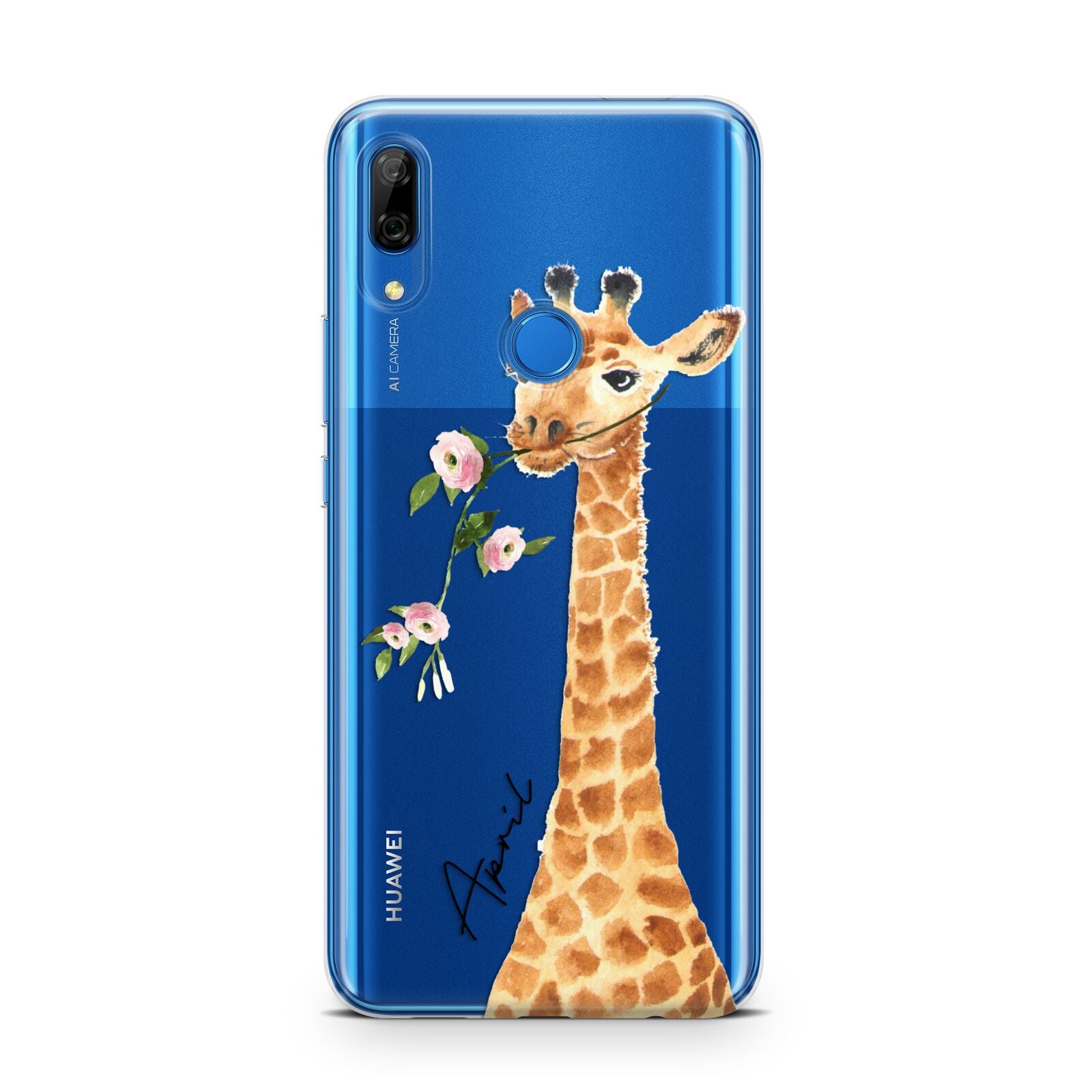 Personalised Giraffe with Name Huawei P Smart Z