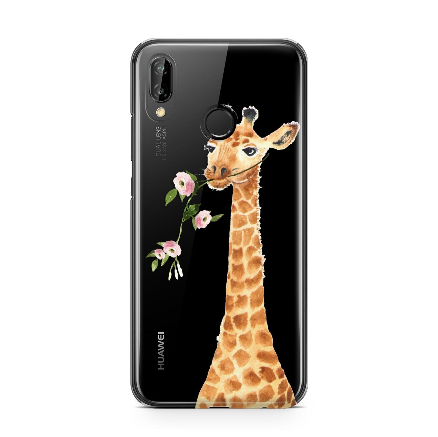 Personalised Giraffe with Name Huawei P20 Lite Phone Case