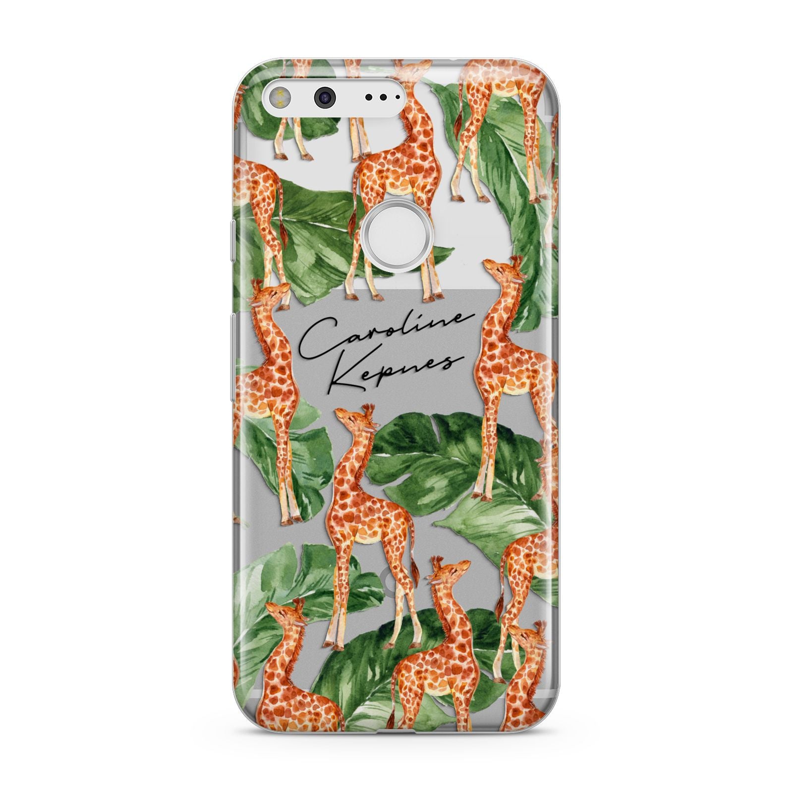 Personalised Giraffes Google Pixel Case