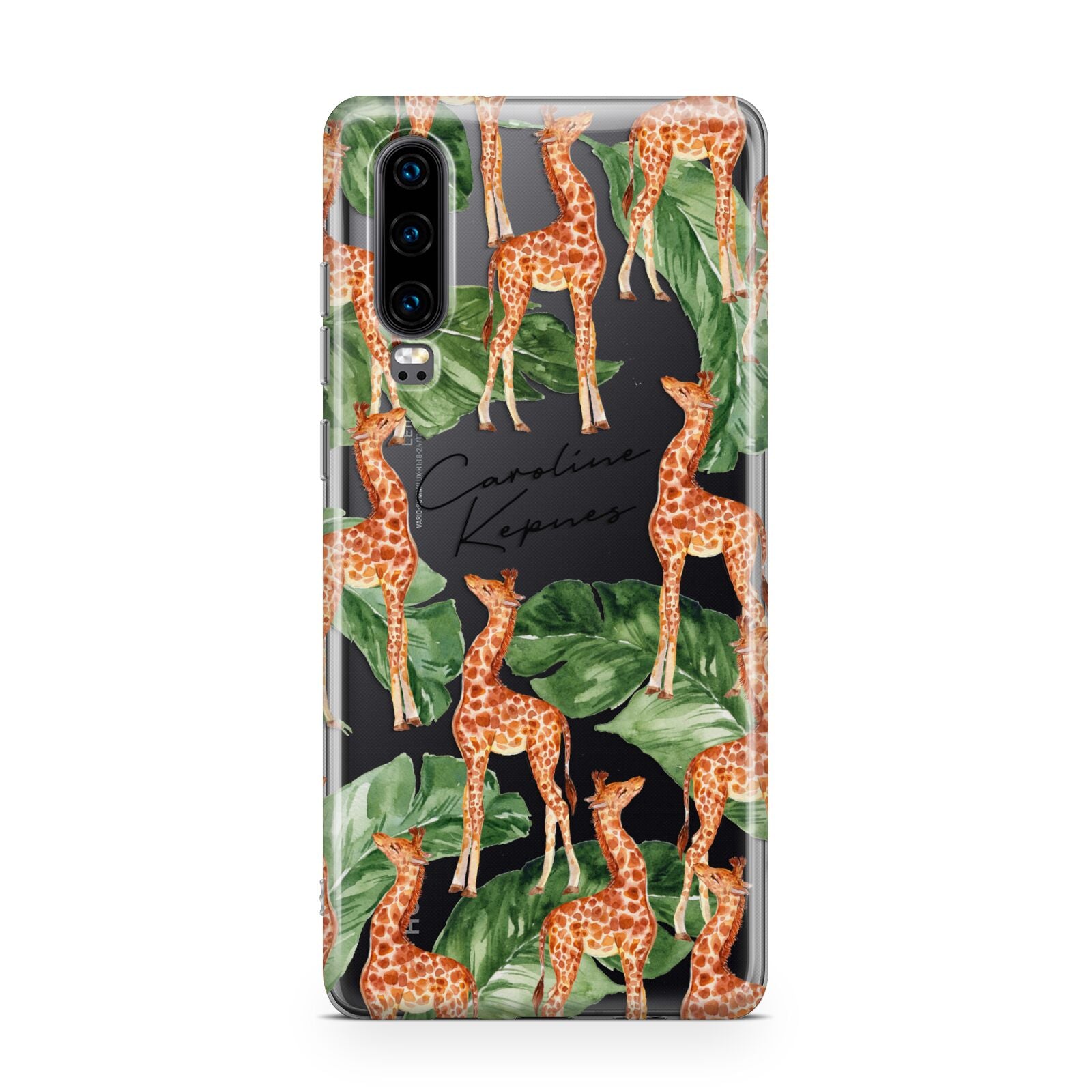 Personalised Giraffes Huawei P30 Phone Case