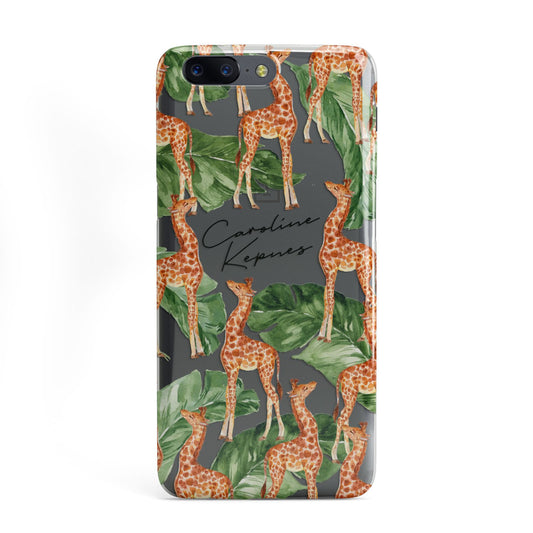 Personalised Giraffes OnePlus Case