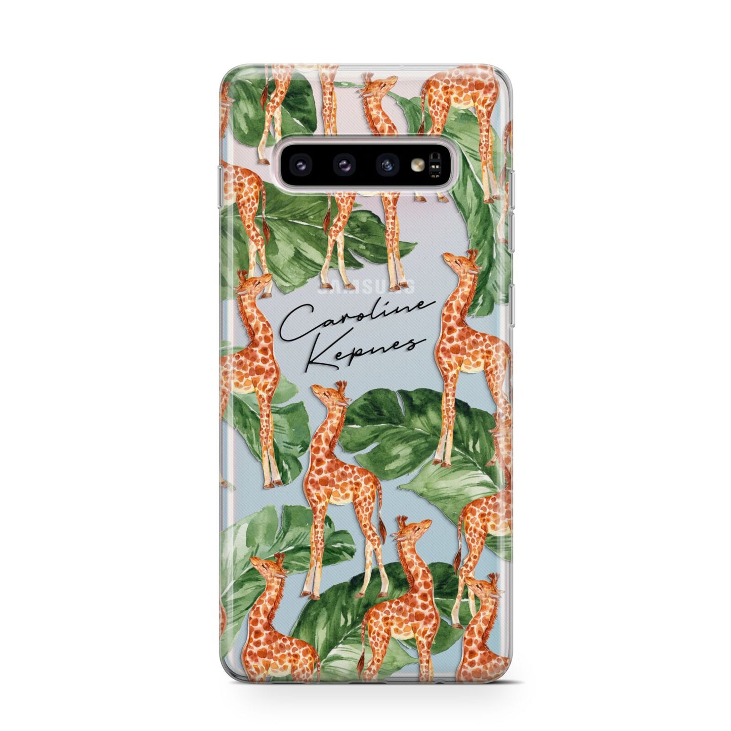 Personalised Giraffes Protective Samsung Galaxy Case