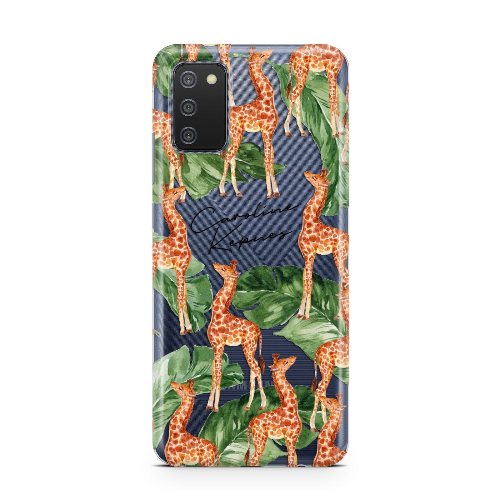 Personalised Giraffes Samsung A02s Case