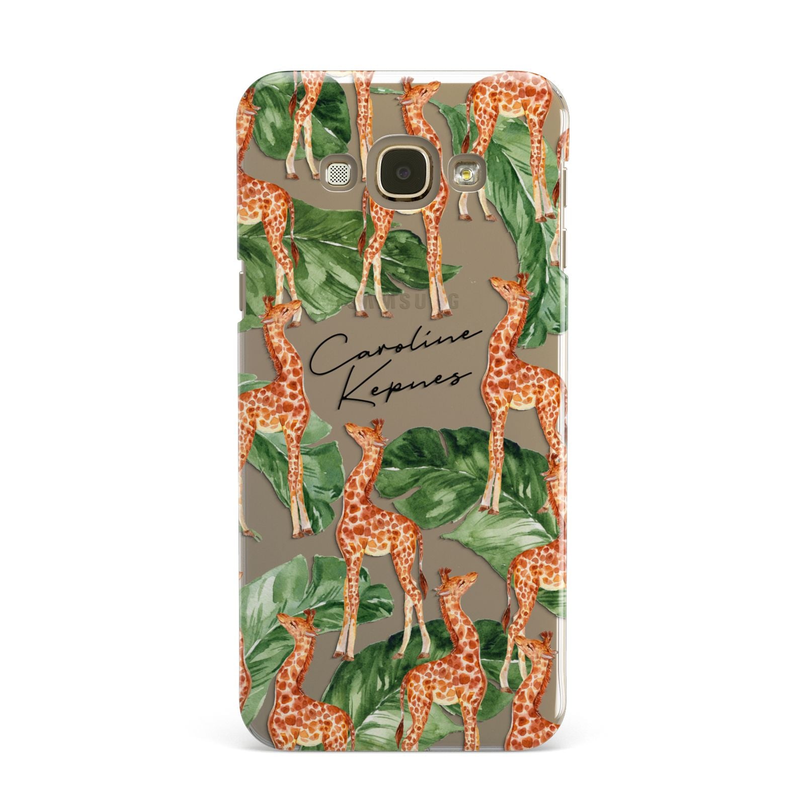 Personalised Giraffes Samsung Galaxy A8 Case