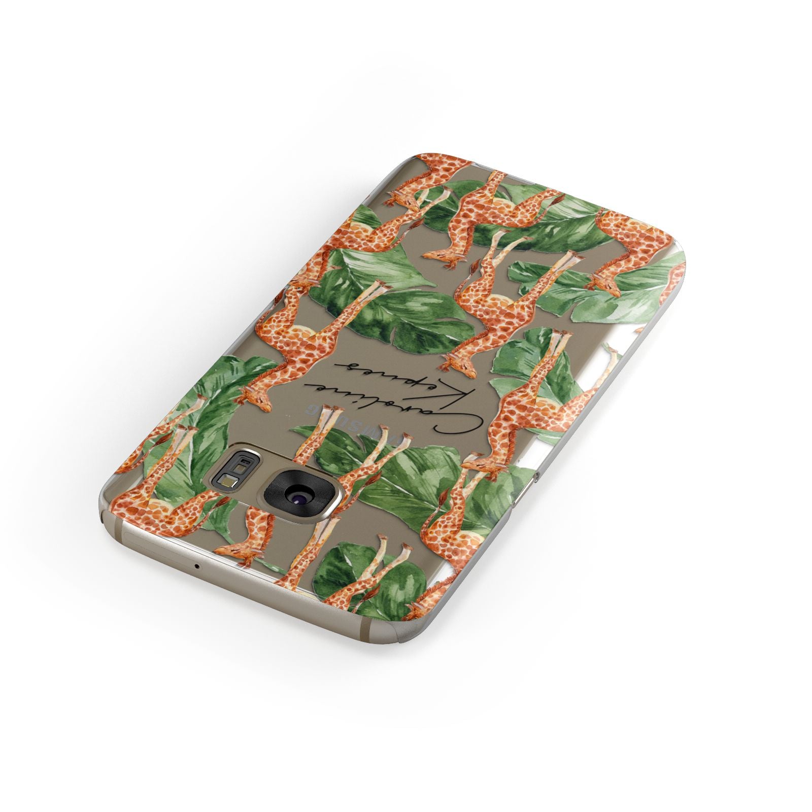 Personalised Giraffes Samsung Galaxy Case Front Close Up