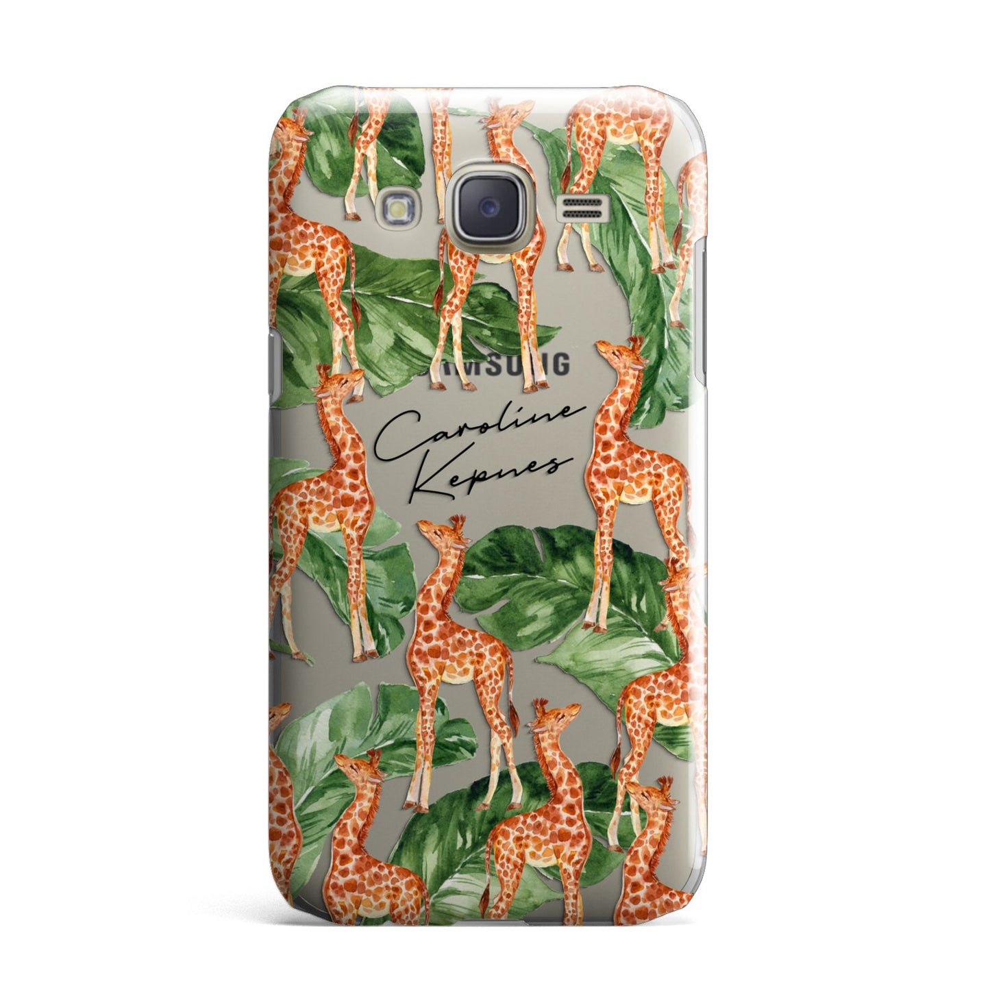 Personalised Giraffes Samsung Galaxy J7 Case