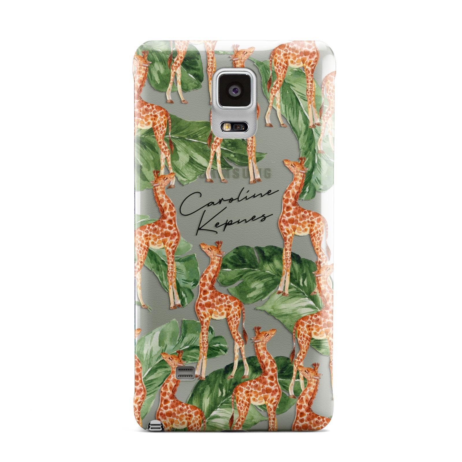 Personalised Giraffes Samsung Galaxy Note 4 Case