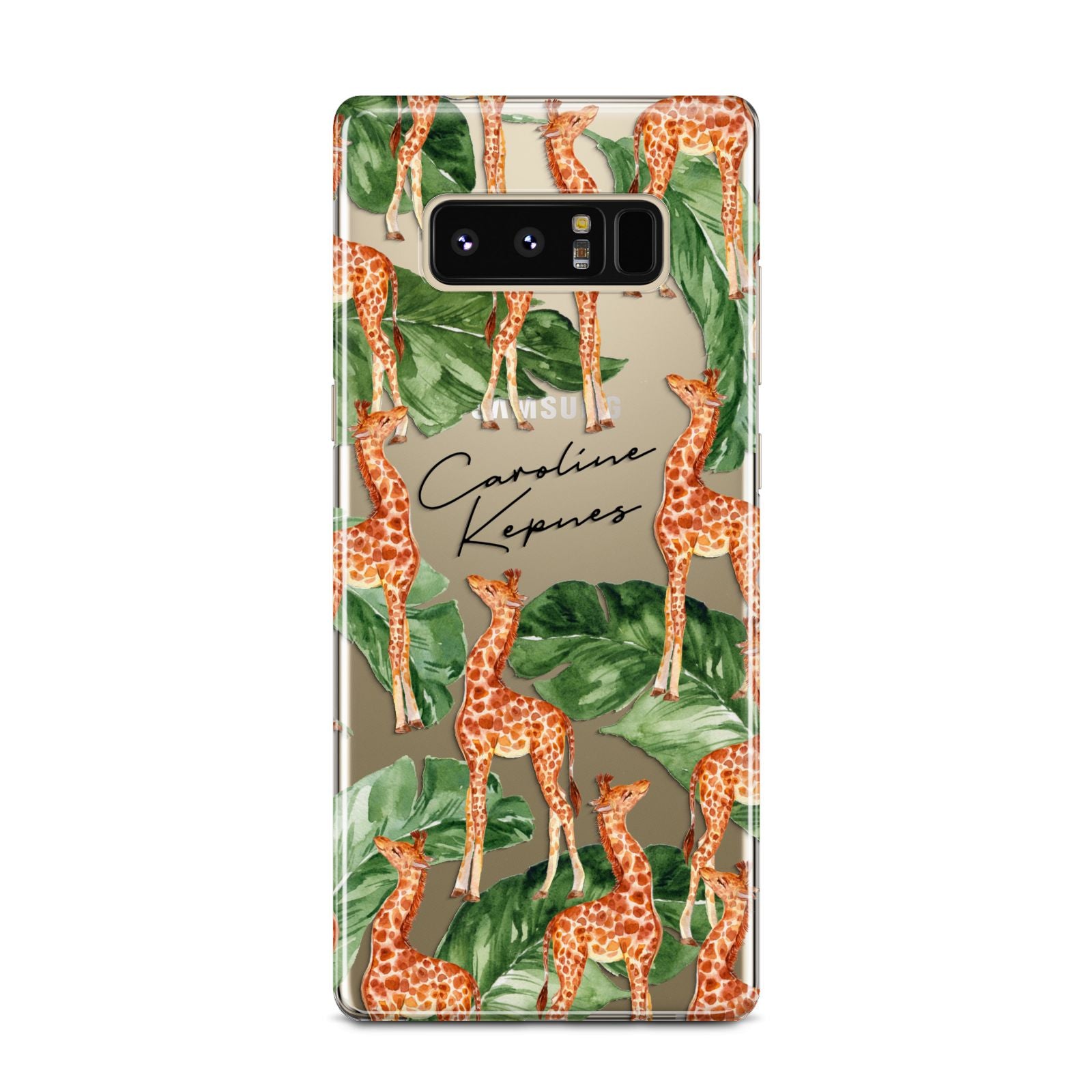 Personalised Giraffes Samsung Galaxy Note 8 Case