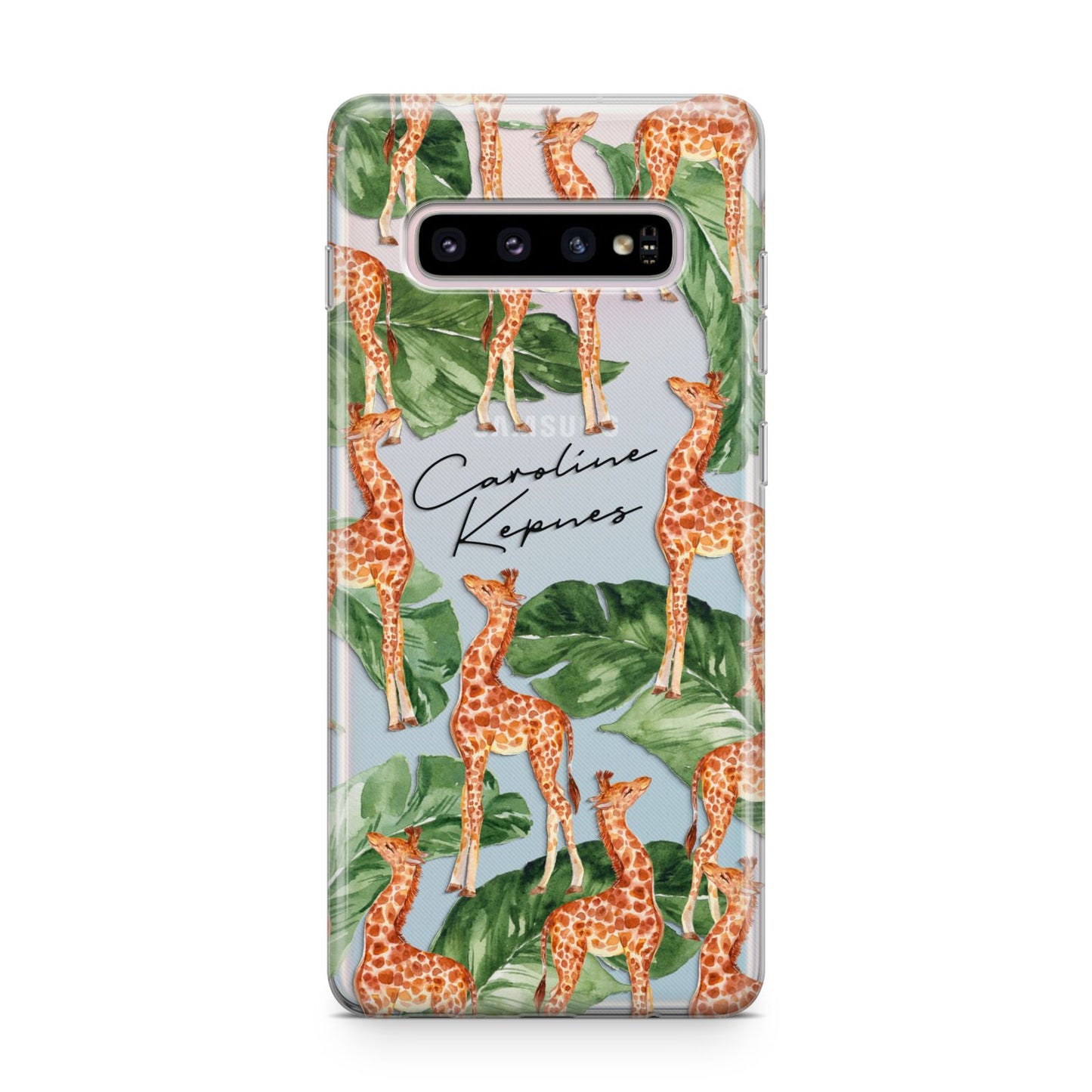 Personalised Giraffes Samsung Galaxy S10 Plus Case