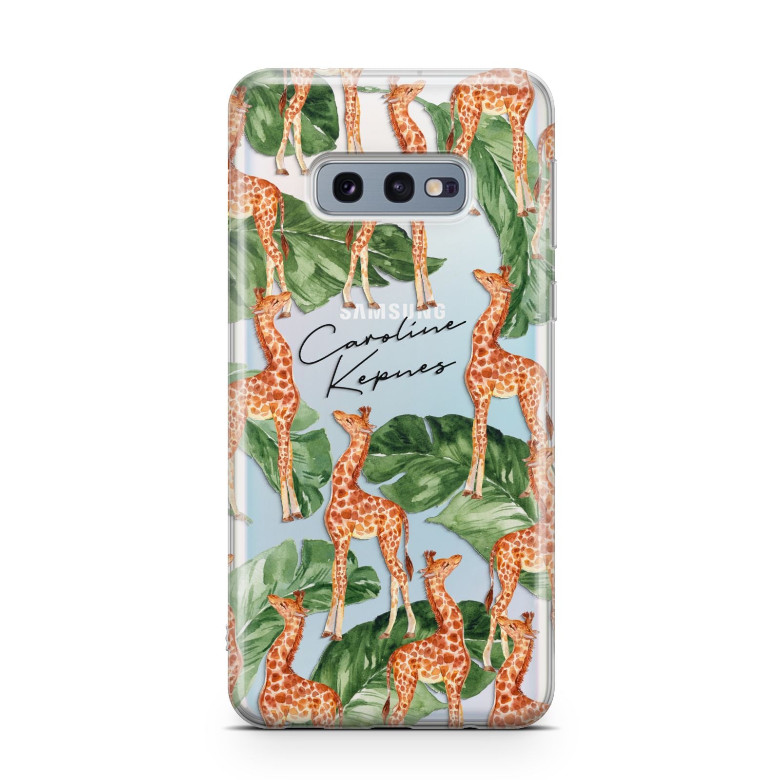 Personalised Giraffes Samsung Galaxy S10E Case