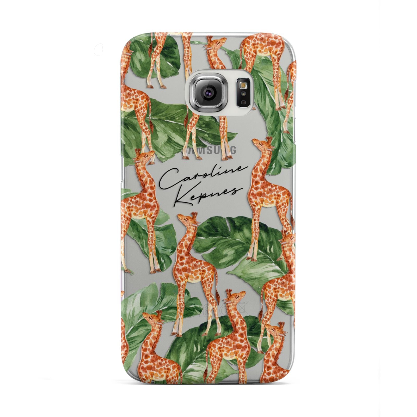 Personalised Giraffes Samsung Galaxy S6 Edge Case