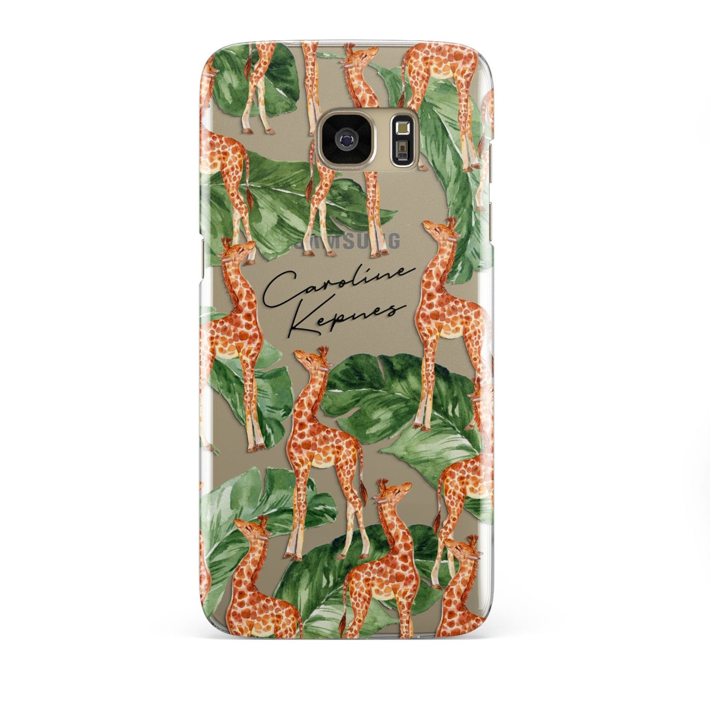 Personalised Giraffes Samsung Galaxy S7 Edge Case