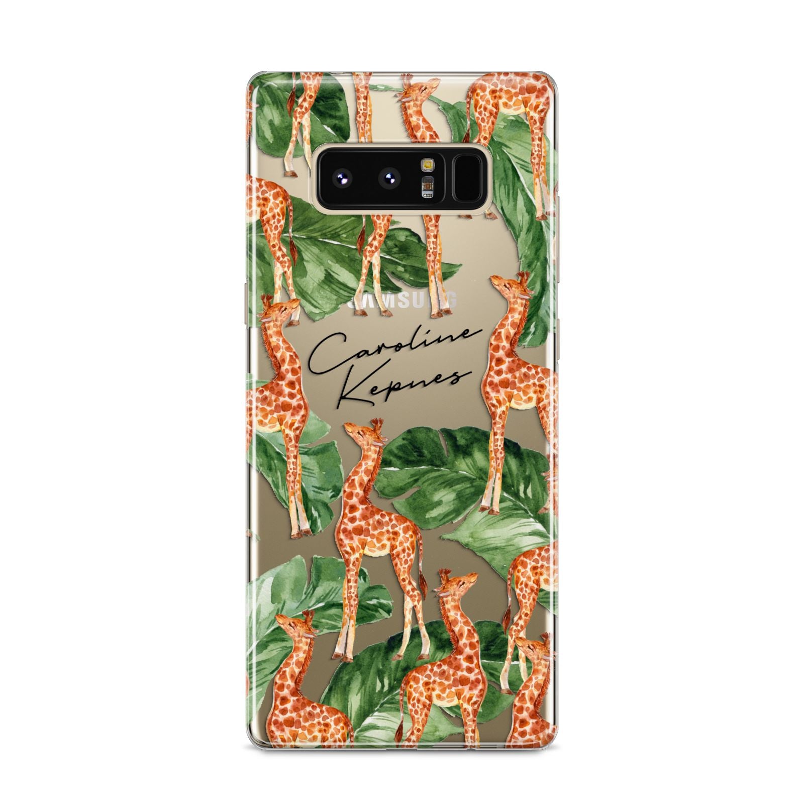 Personalised Giraffes Samsung Galaxy S8 Case