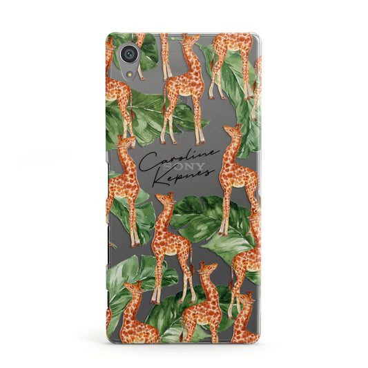 Personalised Giraffes Sony Xperia Case