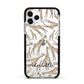 Personalised Giraffes with Name Apple iPhone 11 Pro in Silver with Black Impact Case