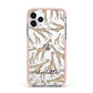 Personalised Giraffes with Name Apple iPhone 11 Pro in Silver with Pink Impact Case