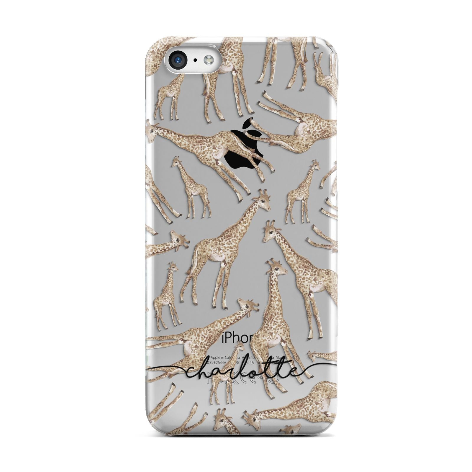 Personalised Giraffes with Name Apple iPhone 5c Case