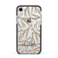 Personalised Giraffes with Name Apple iPhone XR Impact Case Black Edge on Silver Phone