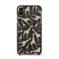 Personalised Giraffes with Name Apple iPhone Xs Max Impact Case Black Edge on Black Phone