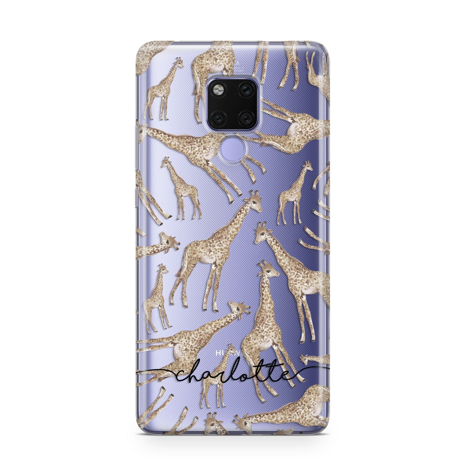 Personalised Giraffes with Name Huawei Mate 20X Phone Case