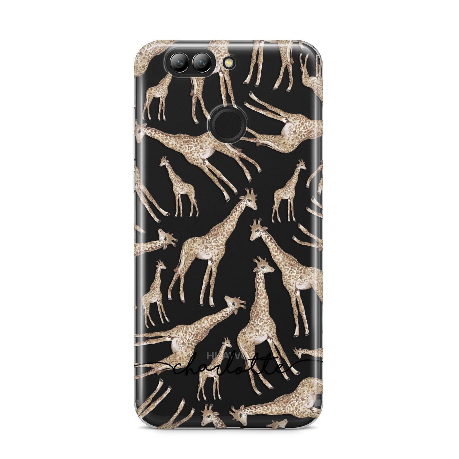 Personalised Giraffes with Name Huawei Nova 2s Phone Case