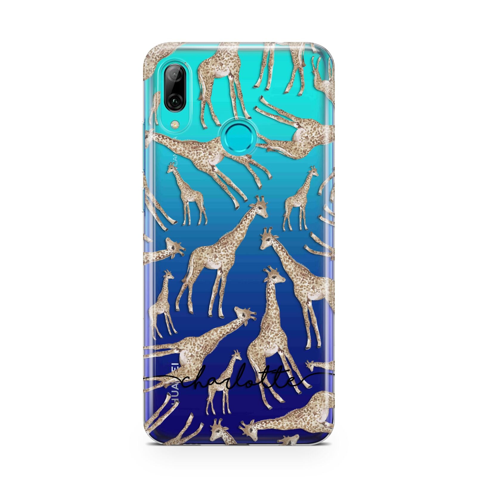 Personalised Giraffes with Name Huawei P Smart 2019 Case