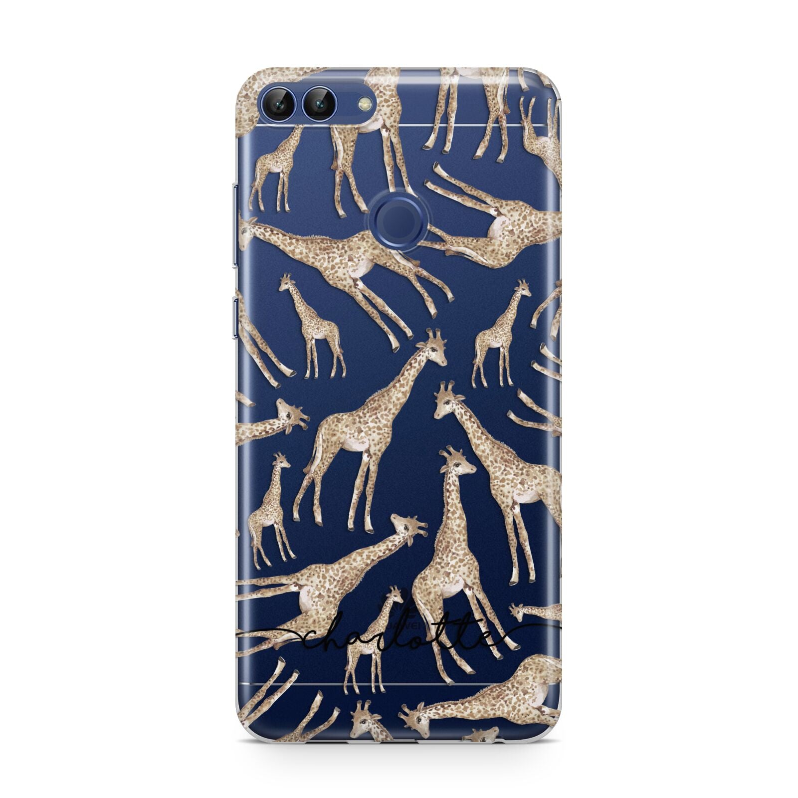 Personalised Giraffes with Name Huawei P Smart Case