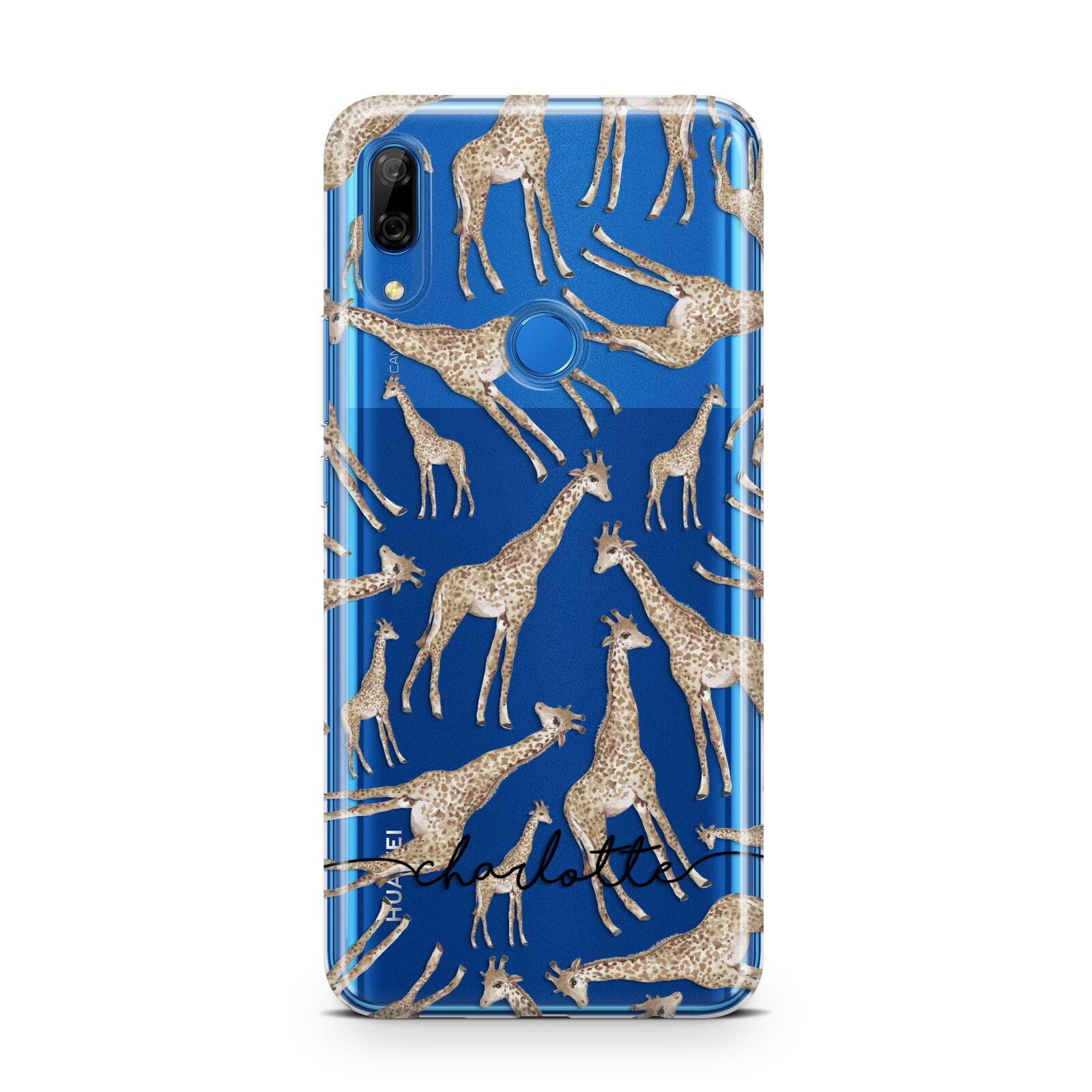 Personalised Giraffes with Name Huawei P Smart Z