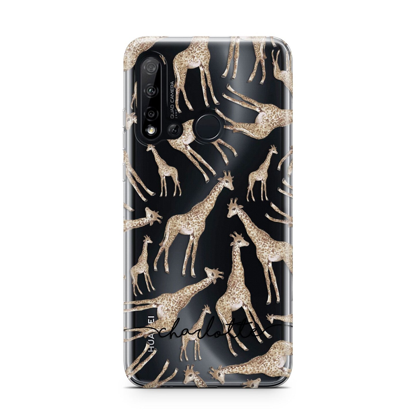 Personalised Giraffes with Name Huawei P20 Lite 5G Phone Case