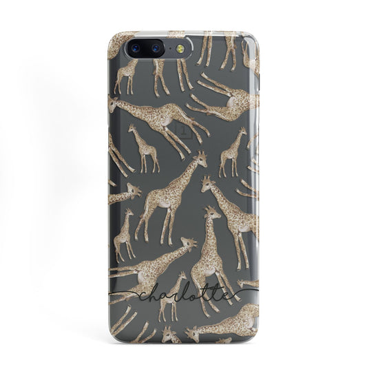 Personalised Giraffes with Name OnePlus Case