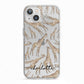 Personalised Giraffes with Name iPhone 13 TPU Impact Case with White Edges