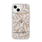 Personalised Giraffes with Name iPhone 14 Glitter Tough Case Starlight