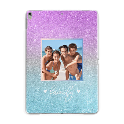 Personalised Glitter Photo Apple iPad Silver Case