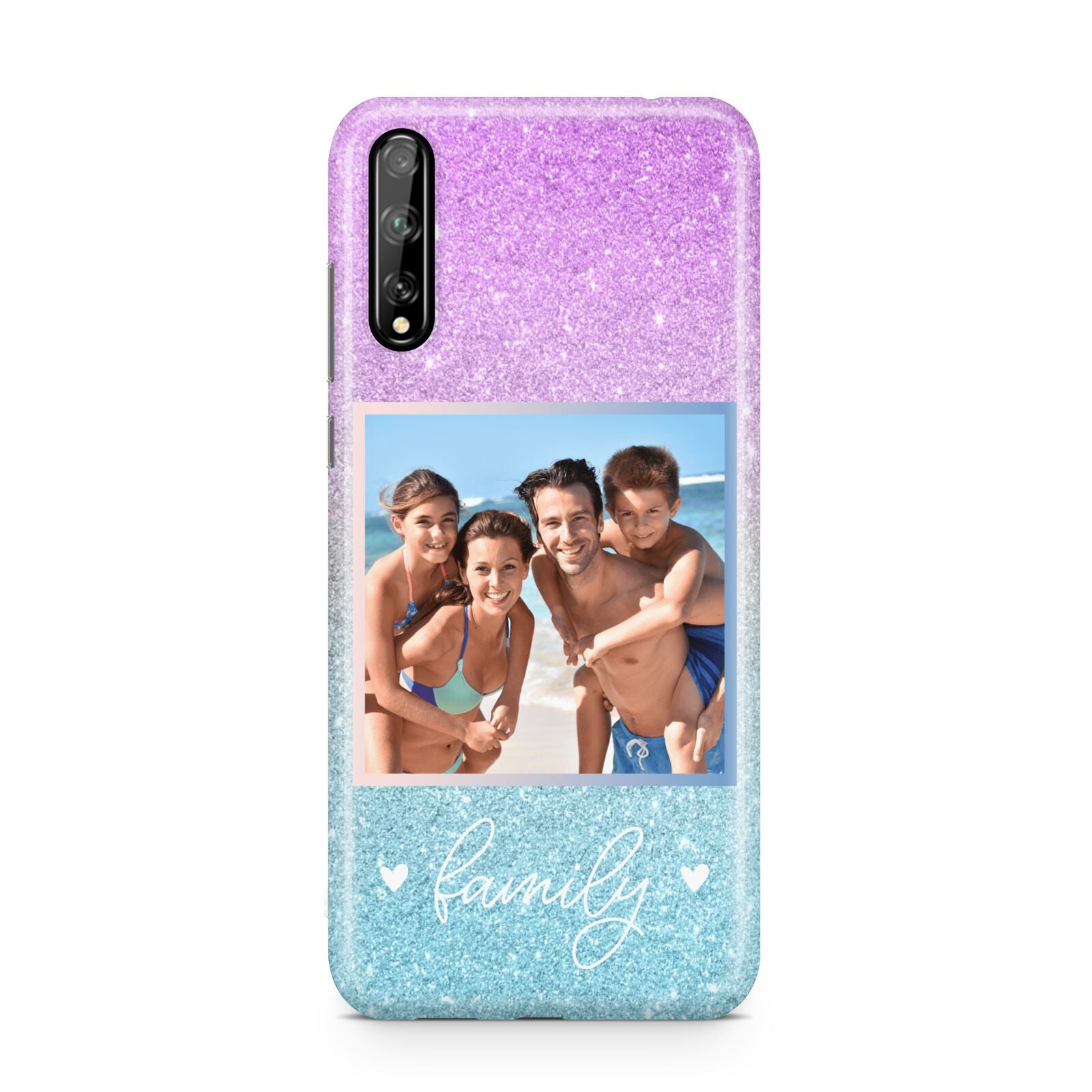 Personalised Glitter Photo Huawei Enjoy 10s Phone Case