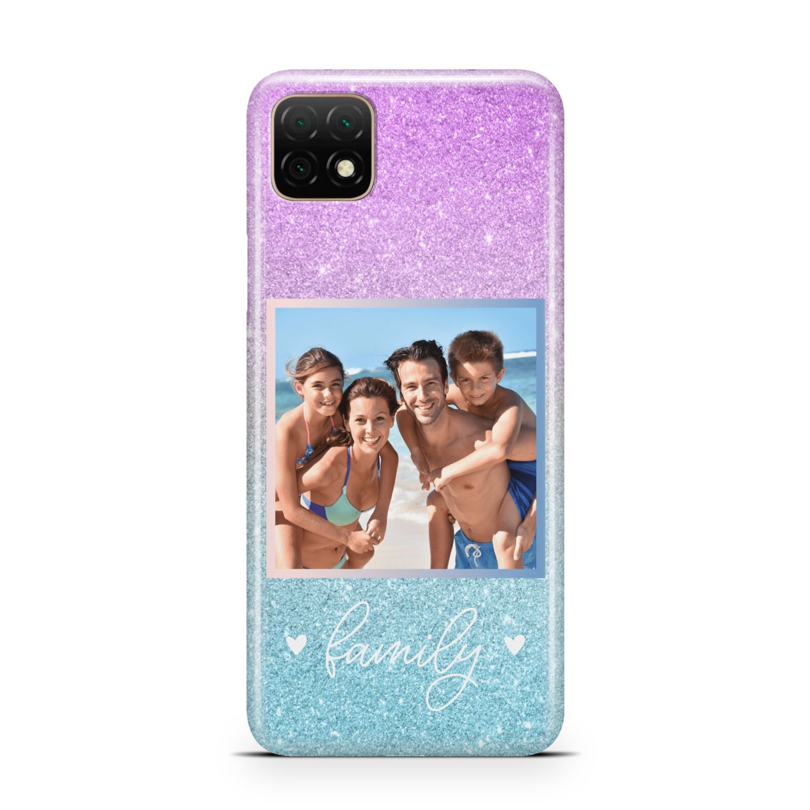 Personalised Glitter Photo Huawei Enjoy 20 Phone Case