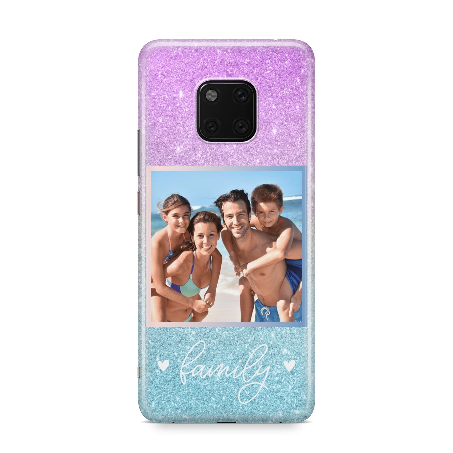 Personalised Glitter Photo Huawei Mate 20 Pro Phone Case