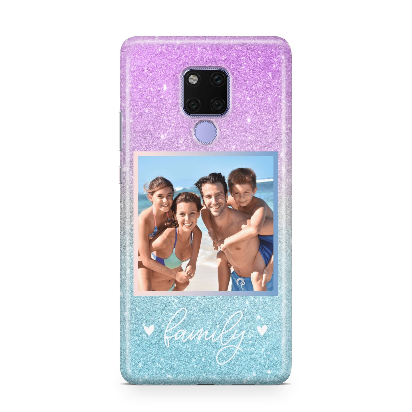 Personalised Glitter Photo Huawei Mate 20X Phone Case