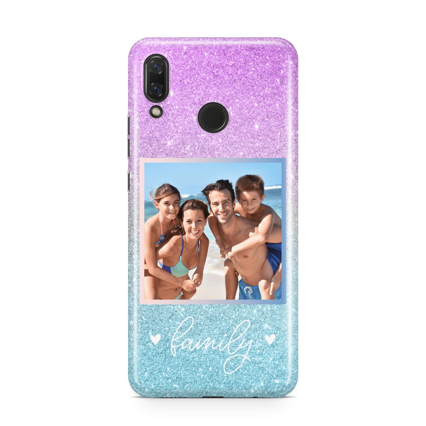 Personalised Glitter Photo Huawei Nova 3 Phone Case