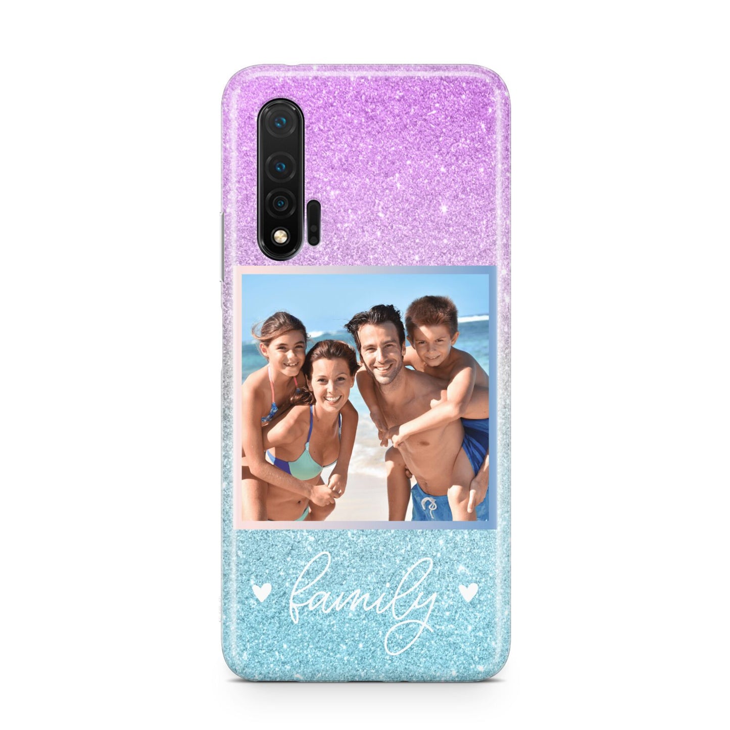 Personalised Glitter Photo Huawei Nova 6 Phone Case