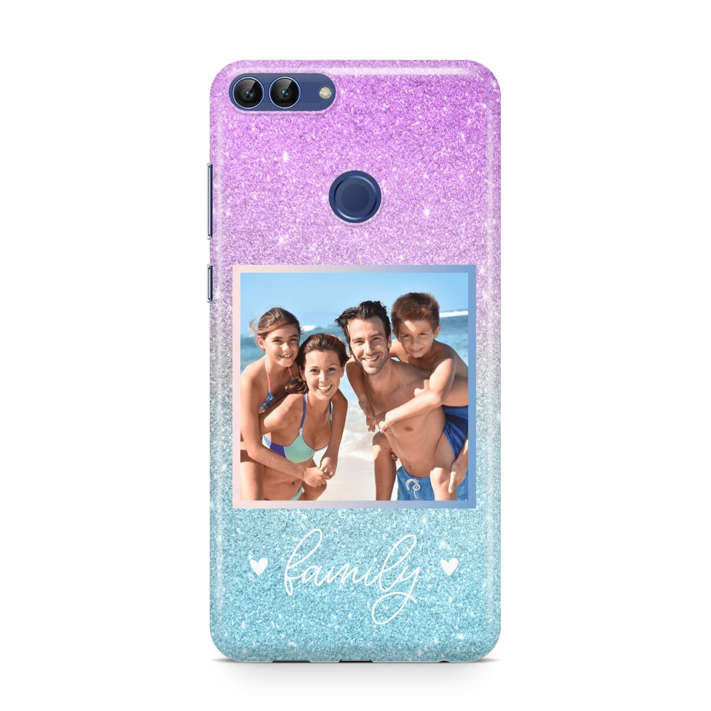 Personalised Glitter Photo Huawei P Smart Case