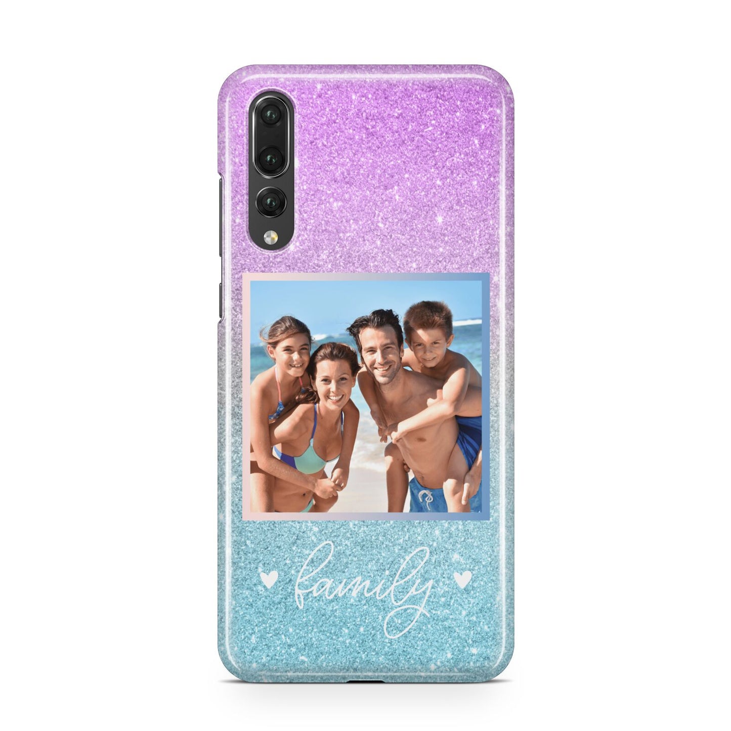 Personalised Glitter Photo Huawei P20 Pro Phone Case