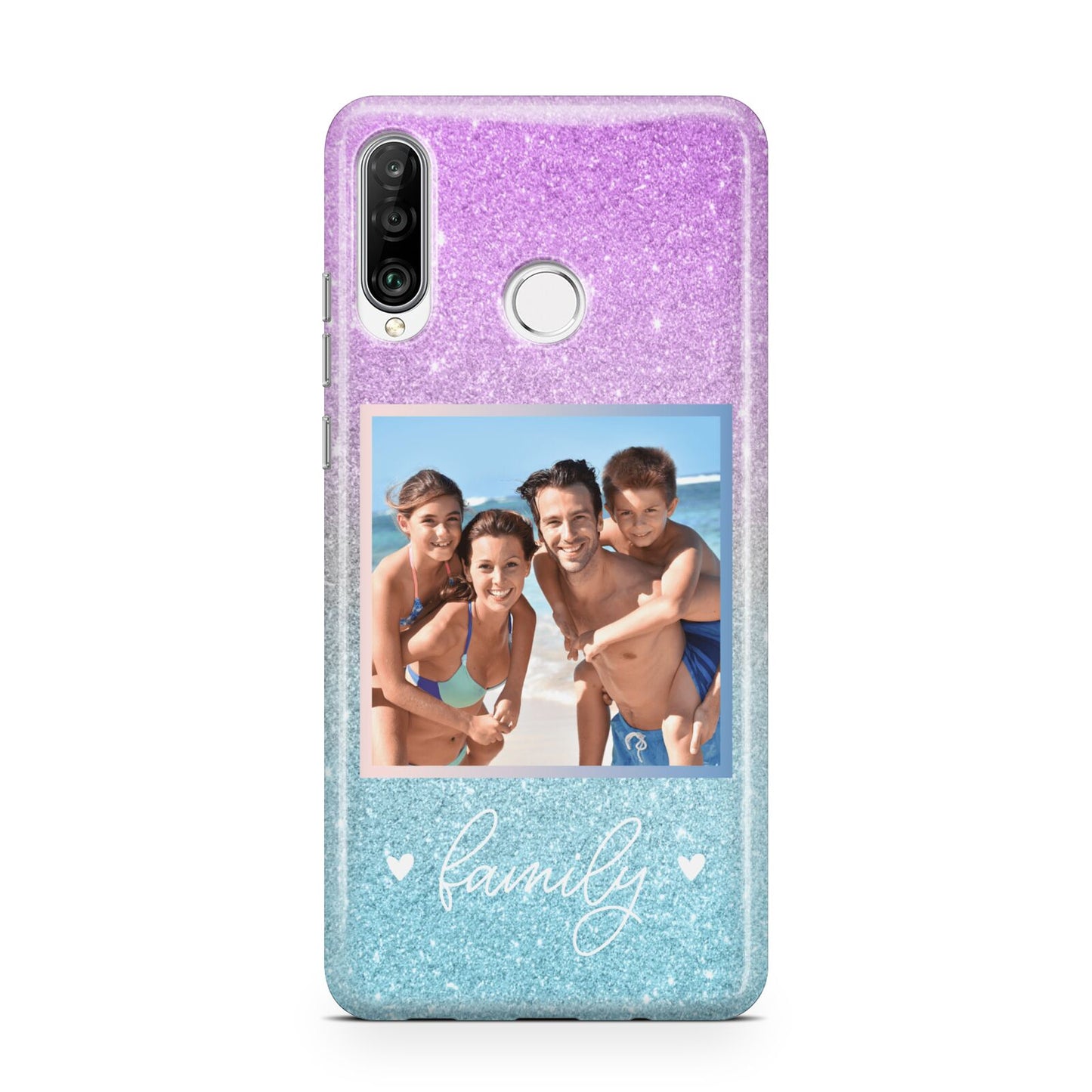 Personalised Glitter Photo Huawei P30 Lite Phone Case