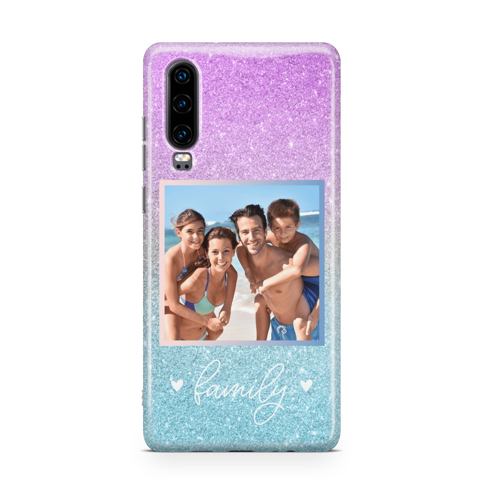 Personalised Glitter Photo Huawei P30 Phone Case