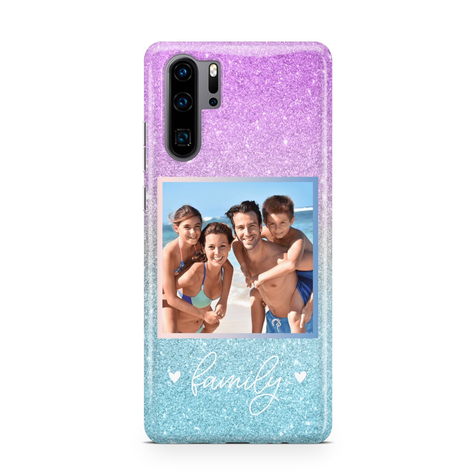 Personalised Glitter Photo Huawei P30 Pro Phone Case