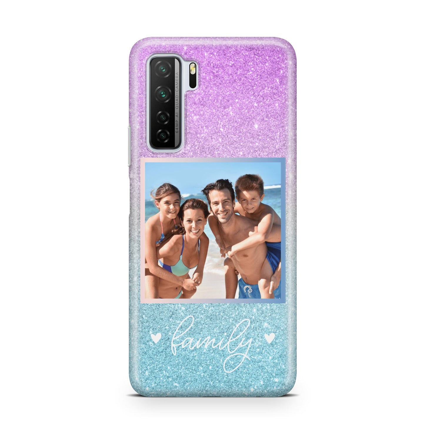 Personalised Glitter Photo Huawei P40 Lite 5G Phone Case