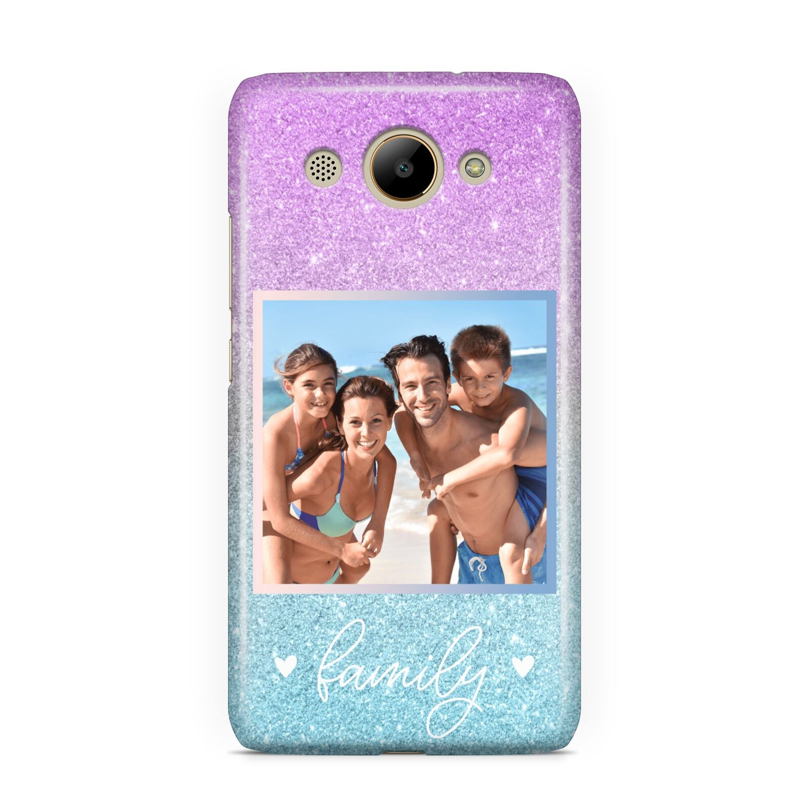 Personalised Glitter Photo Huawei Y3 2017