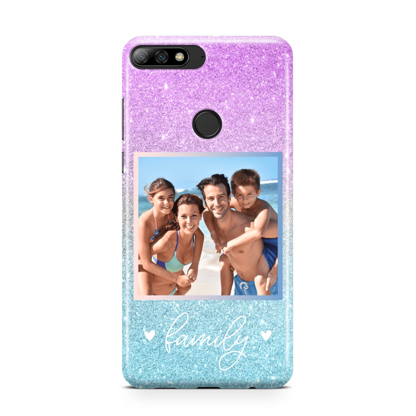 Personalised Glitter Photo Huawei Y7 2018